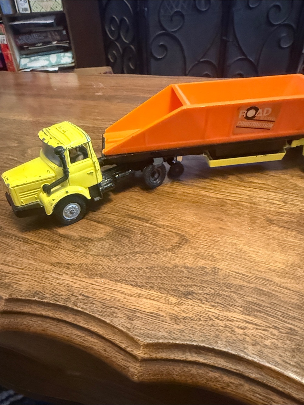 Corgi major toys discharge dumper Yellow & Orange Dump Truck Trailer